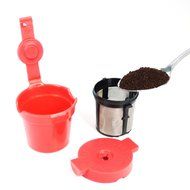 Advance K-cup- Taste Enhancer K Cup- Stainless Steel Gold Tone Filter, Reusable K-cup- with Sealed Fresh Locker... N6