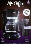 Mr Coffee Programmable 12 cup Coffeemaker and Grinder Combo