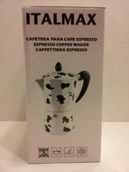 Italmax Cow Patterrn Black and White Stove Top 6 Cup Espresso Coffee Maker