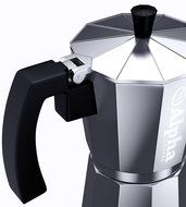 Alpha Coffee Moka Pot. 6 Cup Stovetop Espresso Maker. Italian Design Premium Aluminum Commercial Grade Coffee... N6