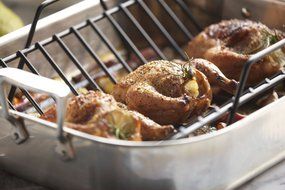 All-Clad 501631 Stainless Steel Large Roti Combo with Rack and Turkey Lifters Cookware, Silver N2