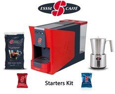 Essse Caff&eacute; - S.12 Espresso Coffee Capsule Machine - Starters Kit (Silver) N4