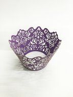 HUAL Cupcake Wrappers 50 Filigree Artistic Bake Cake Paper Cups Lace Laser Cut Liner Baking Cup Muffin Case Trays... N31