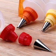Dealglad&reg; 3pcs/set Cake Cookie Cupcake Muffin Icing Piping Nozzles Pastry Squeeze Bottle Decorating Tips Tool N6
