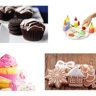 Dealglad&reg; 3pcs/set Cake Cookie Cupcake Muffin Icing Piping Nozzles Pastry Squeeze Bottle Decorating Tips Tool N7