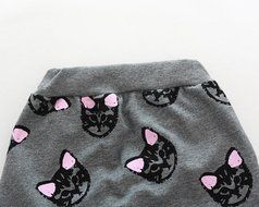 Set Clothes ,BeautyVan Baby Kids Set Clothes Long Sleeve Cats Print Tracksuit +Pants Outfits Set (90, gray) N5