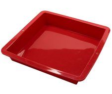 Marathon Housewares KW200013GR Premium Silicone Square Cake Pan, Green N12