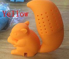 Squirrel Shape Tea Infuser Loose Leaf Strainer Bag Mug Filter Friends Applied (blue) N3