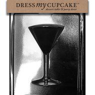 Dress My Cupcake Chocolate Candy Mold, Martini Glass Side 2