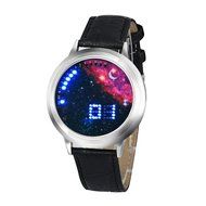 XILALU Women Men Girl Boy touch LED Electronic universe background Watch (A) N7
