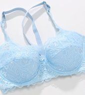 PHOTNO Women Push Up Deep V Ultrathin Underwire Lace Brassiere Bra N42
