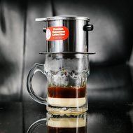 Vietnamese Coffee Filter Phin 11 Ounce (Large), Gravity Insert, One Cup N3