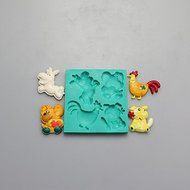 Sher Animals shape Chocolate Silicone Molds,Cake Molds,Soap Molds,Decoration Tools Bakeware N6