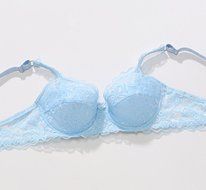 PHOTNO Women Push Up Deep V Ultrathin Underwire Lace Brassiere Bra N44