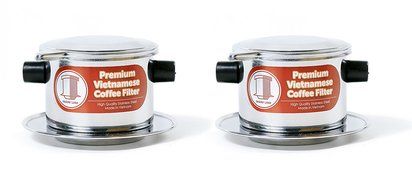 Vietnamese Coffee Filter Phin 11 Ounce (Large), Gravity Insert, One Cup N8