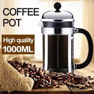 French Coffee Press , Balakie Stainless Steel and Borosilicate Glass Coffee Press Maker-8 cup 34 oz Chrome - Sturdy... N6