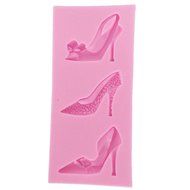 Funshowcase Chic Stiletto High Heel Shoes Silicone Candy Mold for Cake Decoration, Cupcake Decorate, Polymer Clay...
