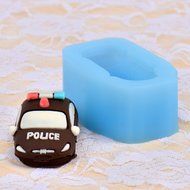 Police Car Shape Silicone Mold Cake Decorating Tools Chocolate Candy Baking Mould Soap Making Nicole R1005 N4