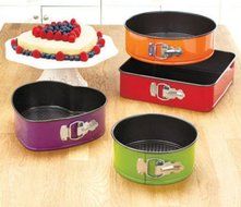 Springform Pan | Kaiser Springform Pan Colorful Springform Bakeware Set 4-Pc N2