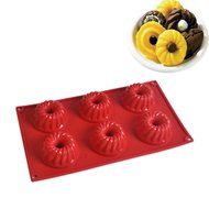 NALATI Silicone Muffin Tray Candy Cupcake Jelly Mold Cake Donut Bakeware Chocolate Mold Baking Pan (Green) N6