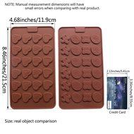 Candy Making Molds, 2PCS YYP [Heart and Crown Shape Mold] Silicone Candy Molds for Home Baking - Reusable Silicone... N8