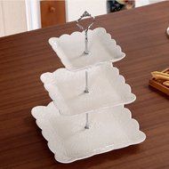 St Elias 3 Tier Stainless Steel Round Cupcake Stand Wedding Birthday Cake Display Tower N3