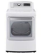 LG DLGX5681W SteamDryer 7.3 Cu. Ft. White With Steam Cycle Gas Dryer