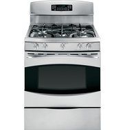 GE PGB915SETSS Profile 30" Stainless Steel Gas Sealed Burner Range - Convection