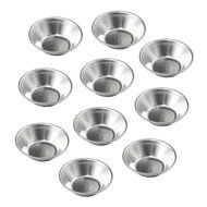 10pcs Anodic Aluminum Egg Tart Mold Cupcake Cookie Mould Maker Kitchen Tool N4