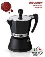 GAT Fashion 1 Cup Aluminium Stove Top Italian Espresso Coffee Maker Pot in Black N3