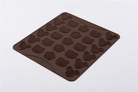 27 Cavity Cartoon Silicone Macaron Baking Mat Mickey Kitty Cherry N4