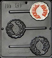 Happy Birthday Lollipop Chocolate Candy Mold 263