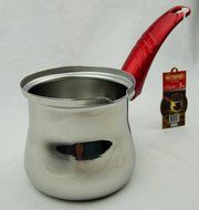 Menzir Stainless Steel Turkish Coffee Pot (Cezve) Series (Number 4 Ideal For 4 People) N8
