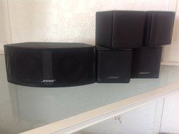 Bose premium jewel cube speakers center/side/bracket/wires 8pac N4