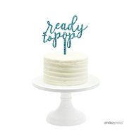 Andaz Press Baby Shower Acrylic Cake Toppers, Gold Glitter, Oh Baby, 1-Pack, Nautical Ocean Themed Party Decor... N33