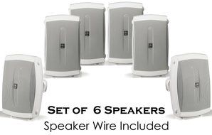 Yamaha All Weather Indoor &amp; Outdoor Wall Mountable Natural Sound 130 watt 2-way Acoustic Suspension Speakers (... N6