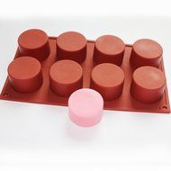 OrangeTag Round Cylinder Soap Cupcake Silicone Mold N3