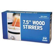 RPPR825 - Wood Coffee Stirs, 7 1/2quot;, Natural