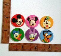 Silicone Molds Mickey Mouse Clubhouse Set (22mm) Cake Topper Candy Chocolate