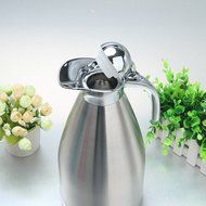 MEGOOD 1.5L Stainless Steel Coffee Pot Household Office Vacuum Insulation Pot(Silver) N2