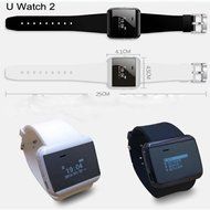 Waterproof LED Display U-Watch 2s Bluetooth Smart Dial Wrist Timer Clock Phone Mate(black) N4