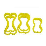 Sher 5Pcs Dog Bone Cookie Cutters Plastic Biscuit Cutters Dessert Cupcake DIY Decorating Plastic Cutter N4