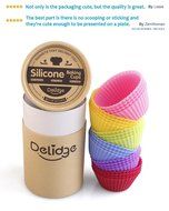 Delidge Silicone Baking Cups, Pack of 6, Assorted N19