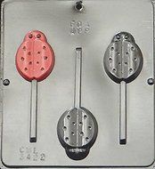 Ladybug Lollipop Chocolate Candy Mold 3422