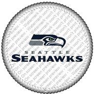 NFL Seattle Seahawks Football Logo Edible Image Cake/Cupcake Topper (8&quot; Round) N2