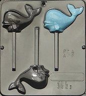 Whale Lollipop Chocolate Candy Mold 3321