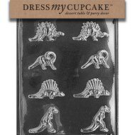 Dress My Cupcake Chocolate Candy Mold, Bite Size Dinosaurs