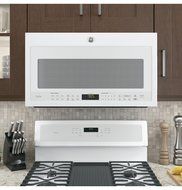 GE PVM9005DJWW Profile 2.1 Cu. Ft. White Over-the-Range Microwave N7