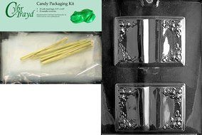 Cybrtrayd R002 Book Chocolate Candy Mold with Exclusive Cybrtrayd Copyrighted Chocolate Molding Instructions plus... N6