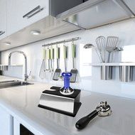 Coffee Temper Stand, DLAND Sturdy Stainless Steel Tamping Stand for Coffee Machine and Coffee Tamper Storage Base... N10